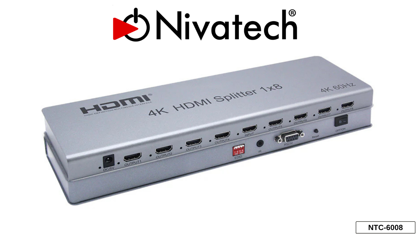 Nivatech NTC 6008 4K HDMI 8 PORT SPLITTER