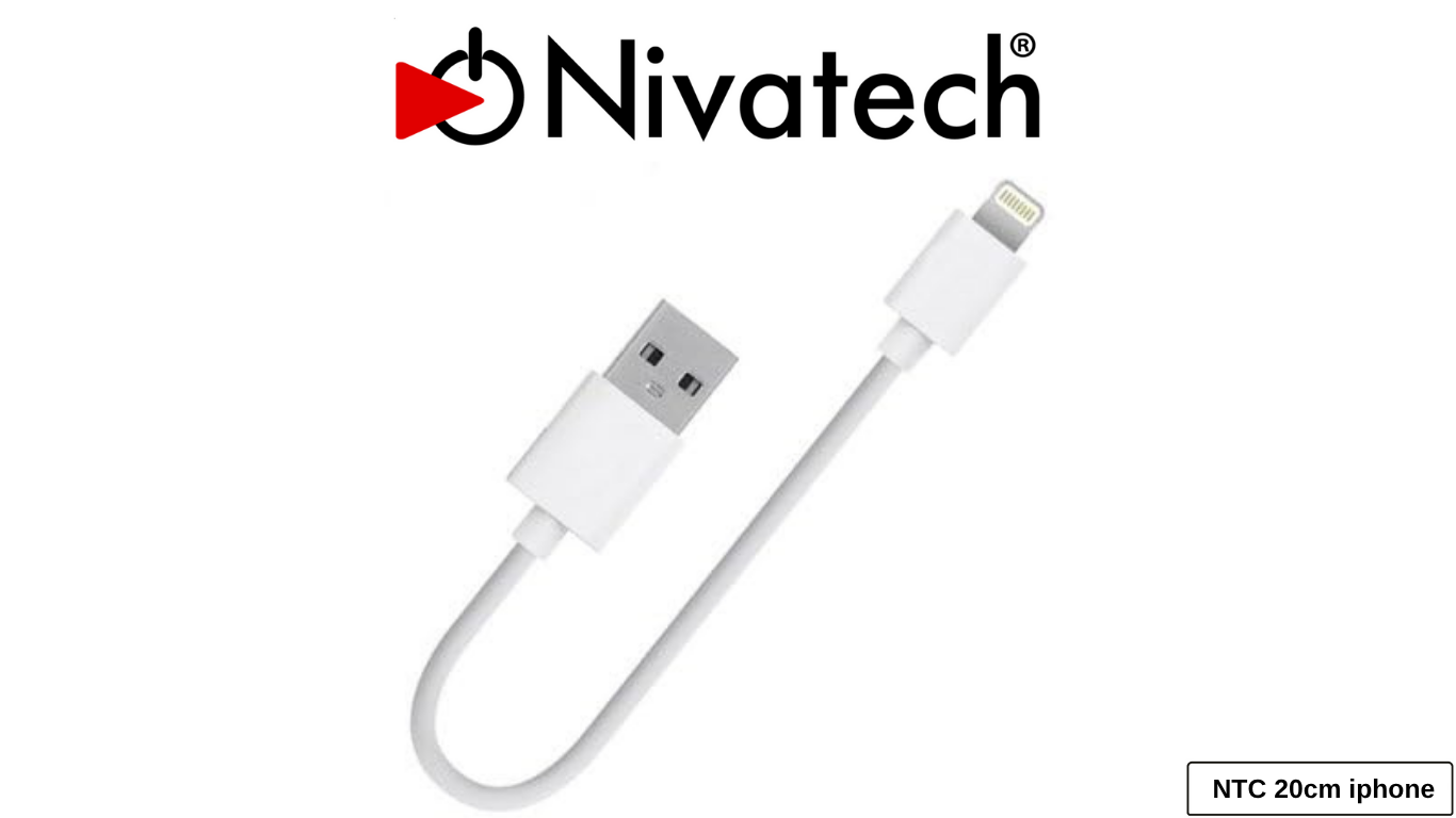 NIVATECH NTC 20cm iphone USB KABLO