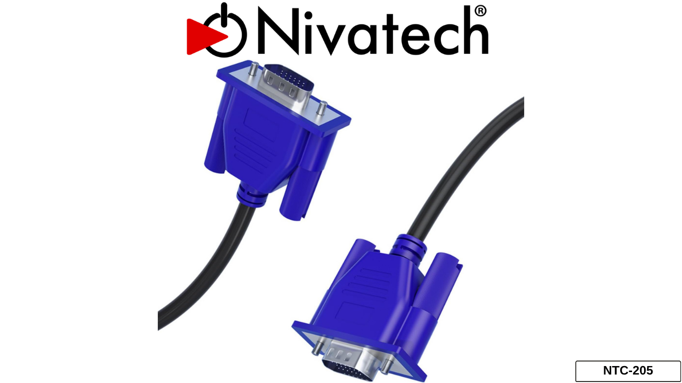 Nivatech NTC 205 VGA M/M CABLE 15M