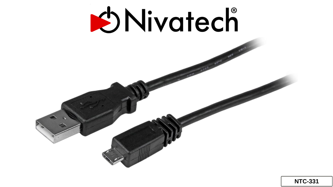 Nivatech NTC 331 USB TO MICRO USB CABLE 90 CM