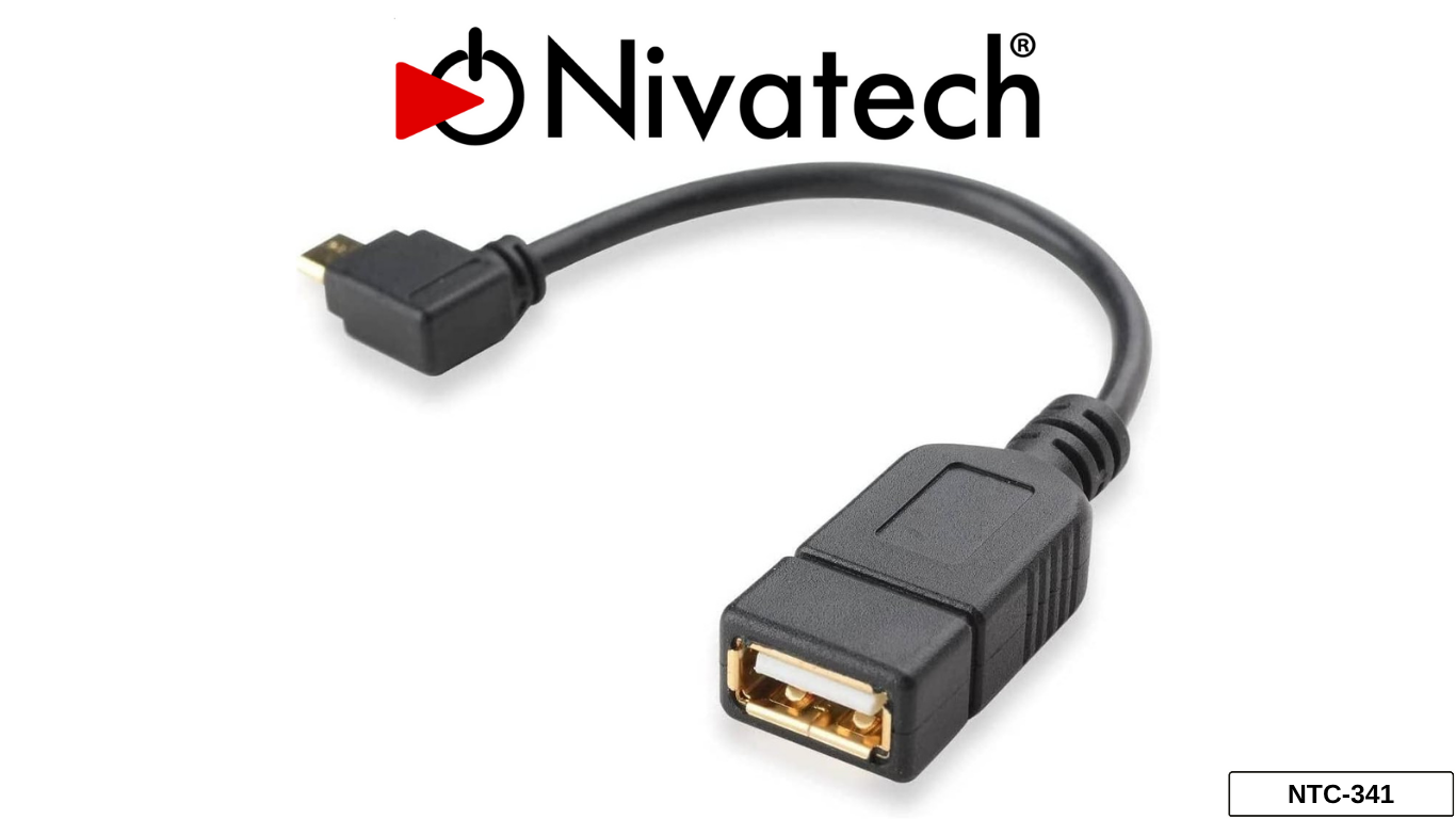 Nivatech NTC 341 MICRO USB TO USB OTG CABLE 10 CM