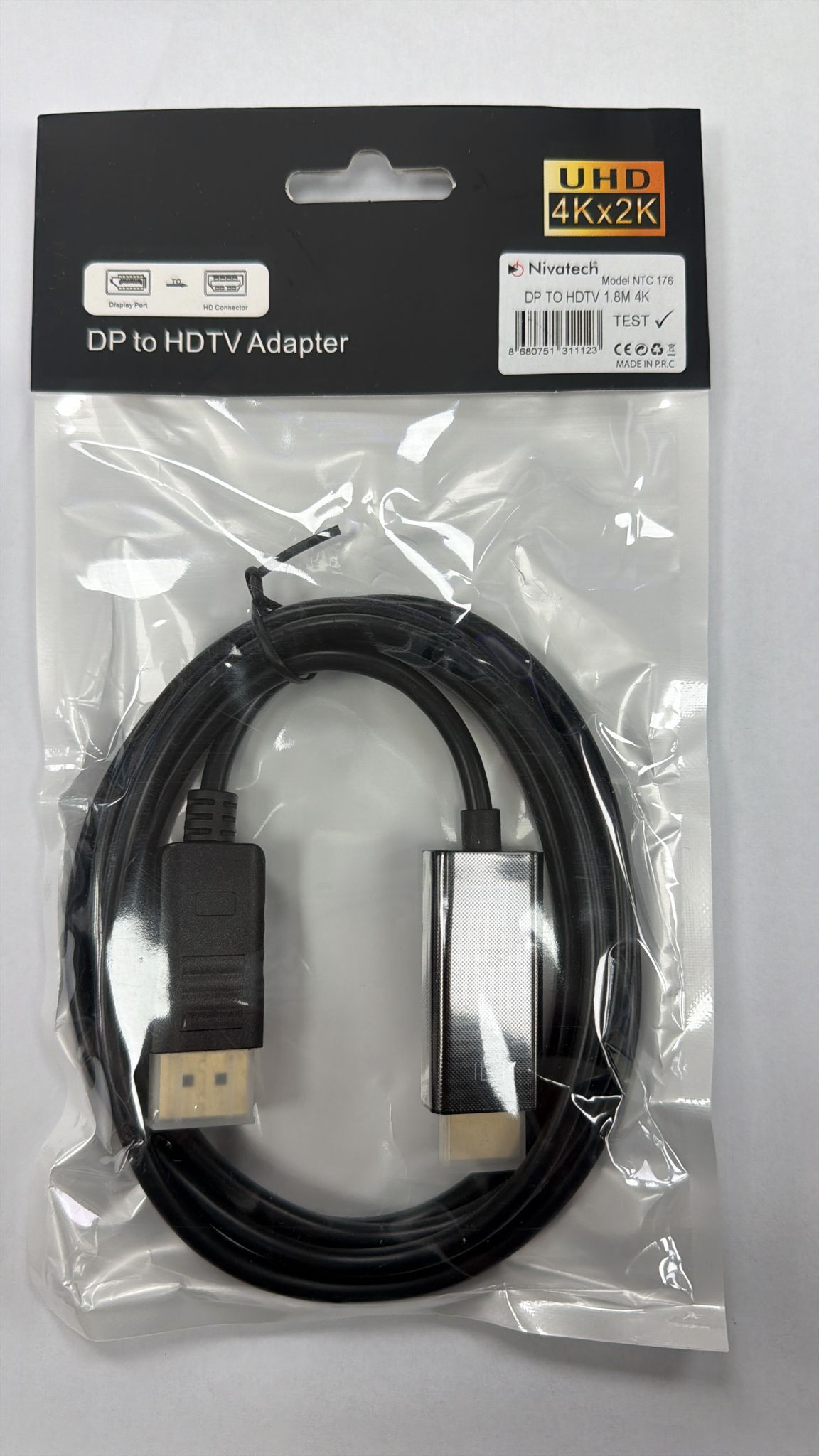 Nivatech NTC 176 DP TO HDTV 1.8M 4K 30MHZ