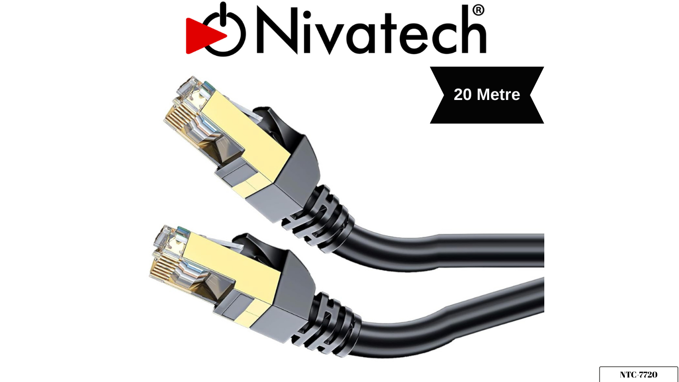 Nivatech NTC 7720 20M CAT7 CABLE 1000MHZ/10GBPS