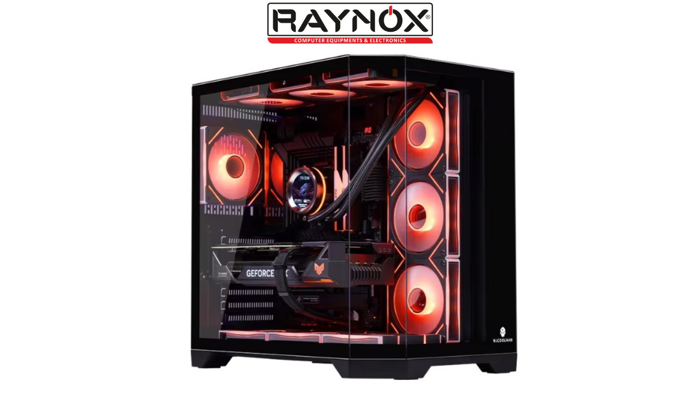 RAYNOX  PALERMO DREAMER PLUS BLACK SCREEN PC CASE(CASE+FC+7*FAN)