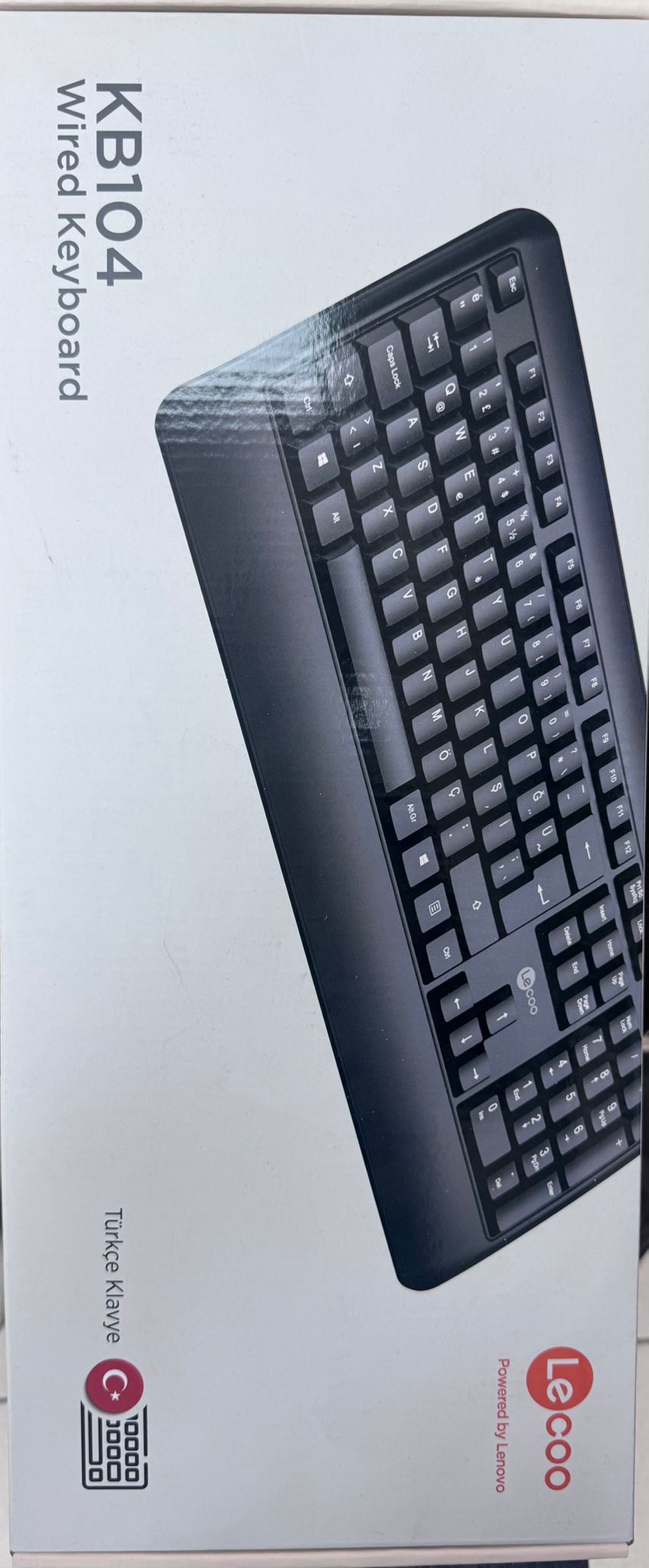 Lecoo KB104 USB Kablolu Türkçe Q Klavye Siyah