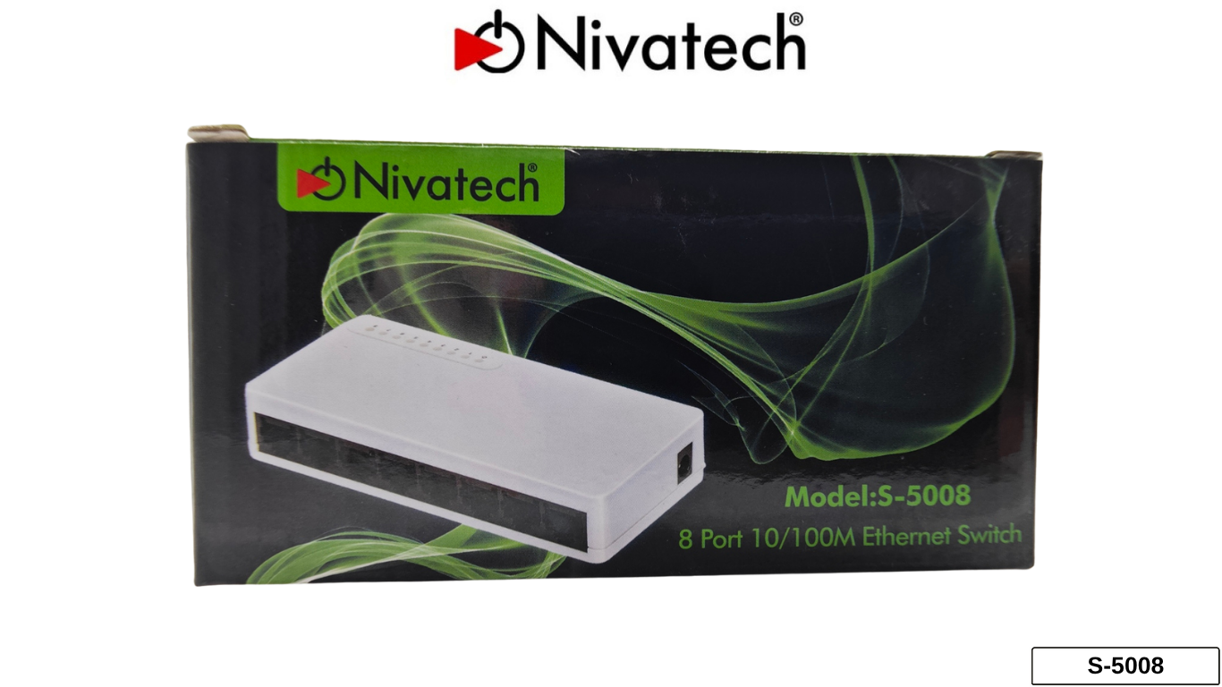 Nivatech S-5008 8 PORT LAN SWITCH