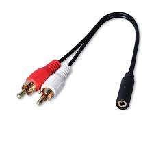 Nivatech NTC 123  3.5F TO 2RCA CABLE