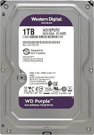 W.DIGITAL 3.5" PURPLE 1TB 5400 RPM 64MB SATA3 6Gbit/sn PC HDD WD10PURZ (7/24 Çalışma)