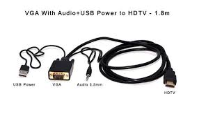 Nivatech NTC 172 HDTV TO VGA+USB+3.5 1.8M