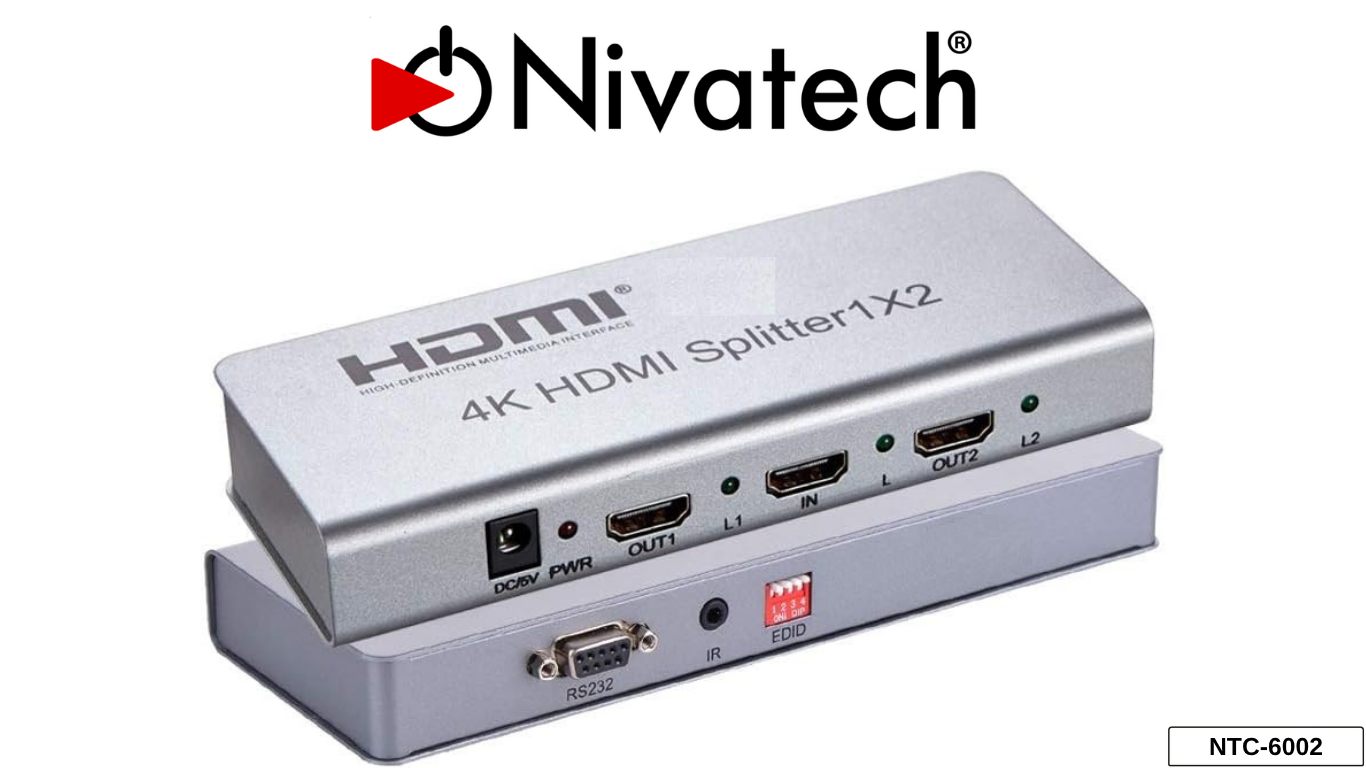 Nivatech NTC 6002 4K HDMI 2 PORT SPLITTER